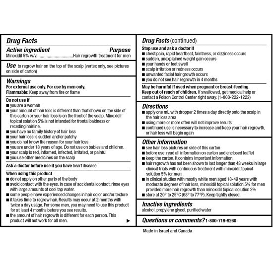 Kirkland 5 % Liquide – Fourniture de 6 Mois